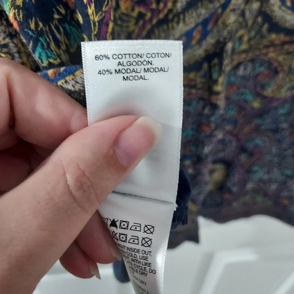 Lucky Brand Bohemian Style Short Sleeve Shirt in Size 1X - Picture 8 of 8